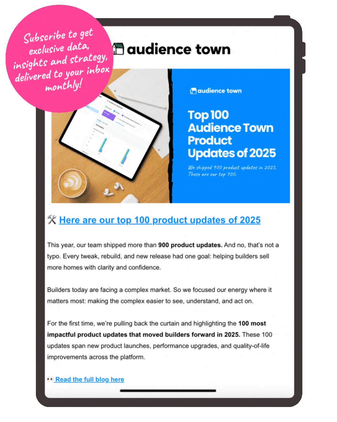 Newsletter mockup gif